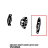 Right door latch cap Unox XBC 405E 