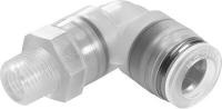 Штуцер угловой с цанговым зажимом и резьбой Festo NPQP-L-R18-Q8-FD-P10