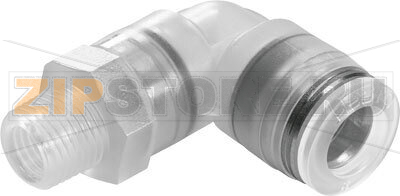 Штуцер угловой с цанговым зажимом и резьбой Festo NPQP-L-R18-Q8-FD-P10 