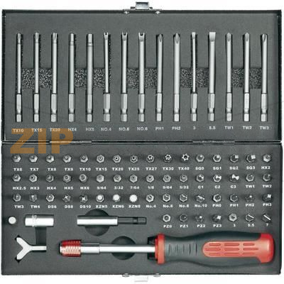 Набор бит, 75 шт Toolcraft HT02183 