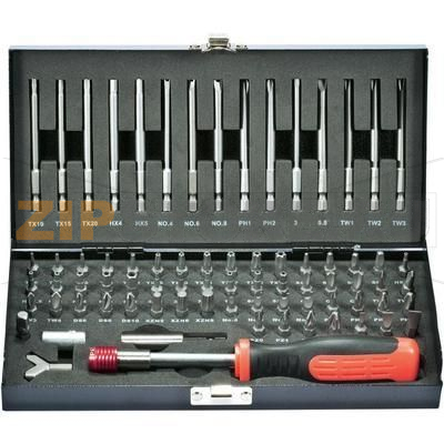 Набор бит, 75 шт Toolcraft HT02183 