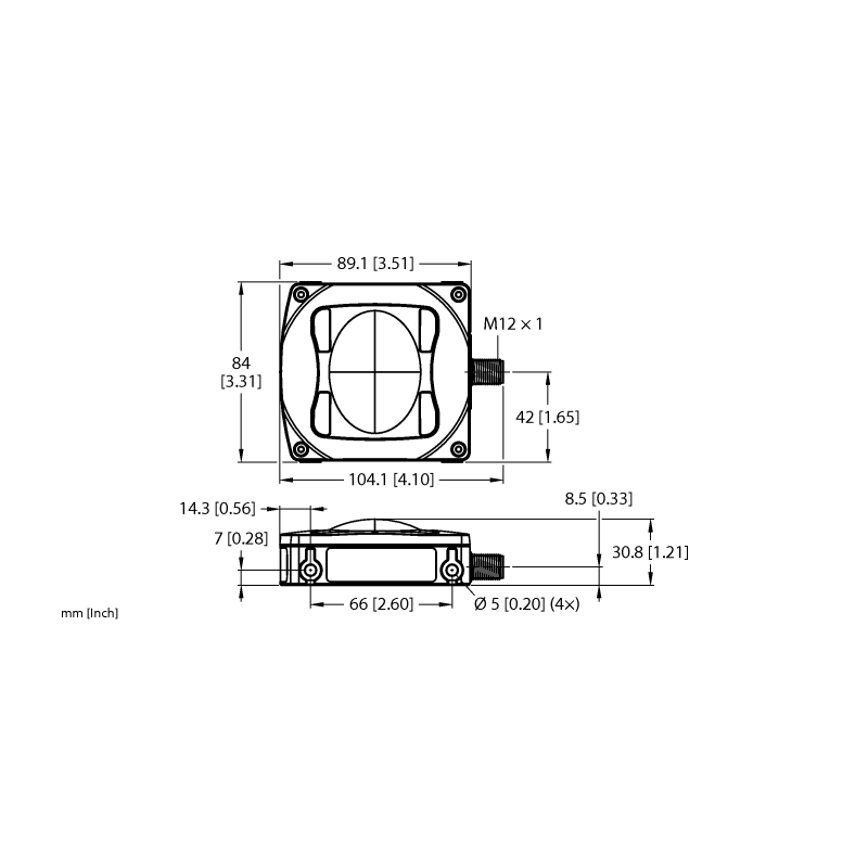 Датчик радарный Turck Q90R2-12040-6KDQ 