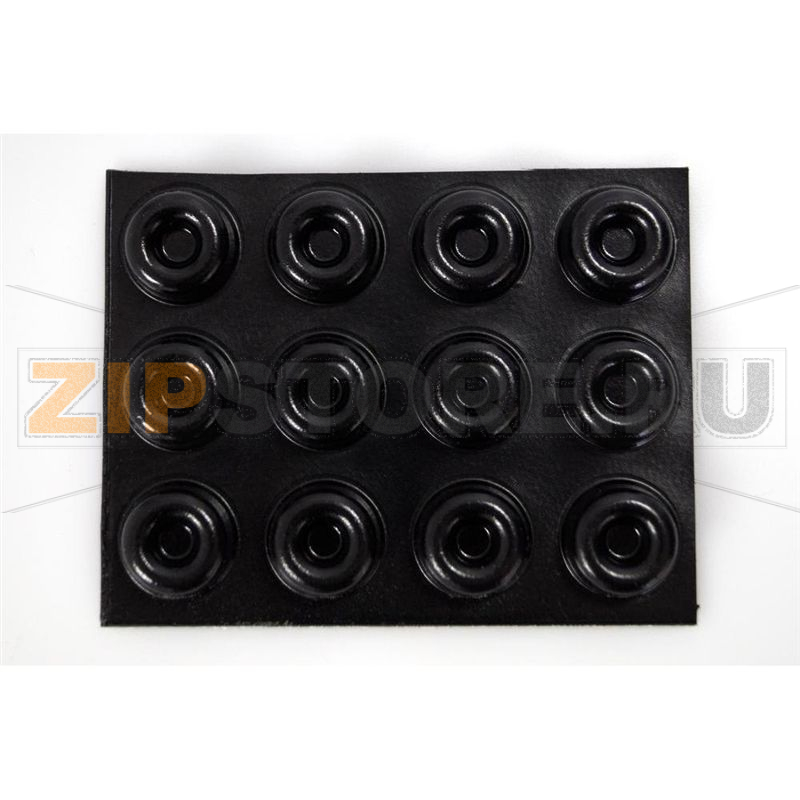 Набор резиновых ножек 22.3х10.1 мм, клейкие, черные, 12 шт Toolcraft 2210SW12-C 