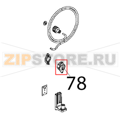Scrocco maniglia SX Unox XBC 404 Scrocco maniglia SX Unox XBC 404Запчасть на деталировке под номером: 78