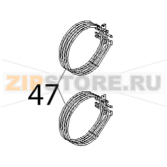 Resistenza circ. D=230, 6 spire Unox XBC 604P Resistenza circ. D=230, 6 spire Unox XBC 604PЗапчасть на деталировке под номером: 47