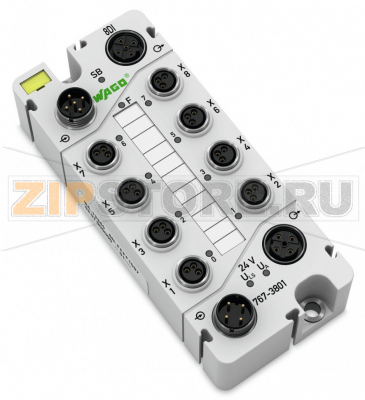 767 Series  I/O System Модуль, 8 дискретных входов; тока; 8 x M8; светло-серые Wago 767-3801 Краткое описание:Дискретный модуль ввода регистрирует двоичные сигналы от выключателей, датчиков и бесконтактных переключателей (BERO).Характеристики:- 8 дискретных входов, 24 В пост. тока- Возможность диагностики (для каждого модуля)- Возможность параметризации (фильтр, инверсия, имитация и диагностика в реальном времени)Комплект поставки:Маркировочная карточка WMB для модуля, желтая (1 шт.)Маркировочные полоски (1 шт.)Защитные крышки M8 (2 шт.)...