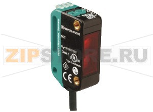Переключающий датчик с измерительным ядром Triangulation sensor (SbR) OQT150-R100-2EP-IO Pepperl+Fuchs Описание оборудованияSwitching diffuse mode sensor with measurement core technology, 150 mm detection range, red light, IO-Link, 2 x push-pull output, 2 m fixed cable