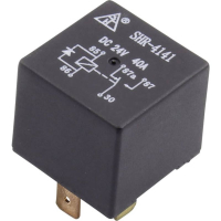 Реле автомобильное 12 В/DC, 40 А, 1 шт TRU Components 1433307