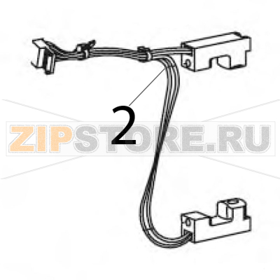 Take label sensor peel option Zebra S600 Take label sensor peel option Zebra S600Запчасть на деталировке под номером: 2