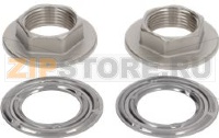 3/4 Fixing set (2 locknuts + 2 steel