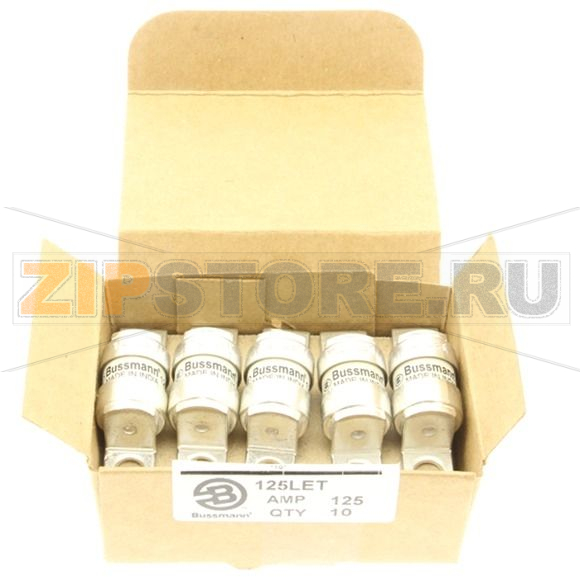 Предохранитель, 125 A, AC 240 В, DC 150 В, 200 кА, BS88, 18x56 мм, aR, BS Eaton 125A 240V AC BS88 