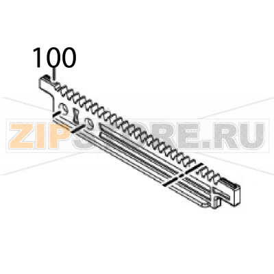 Label guide rack Sato CT412LX DT Label guide rack Sato CT412LX DTЗапчасть на деталировке под номером: 100Название запчасти на английском языке: Label guide rack Sato CT412LX DT.