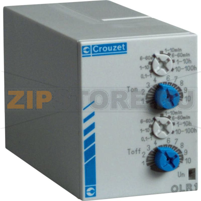Реле задержки времени 0.1 с-100 ч, 1 шт Crouzet PU2R1 