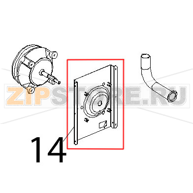 Profilo sostegno motore L.M. Unox XF 183 Profilo sostegno motore L.M. Unox XF 183Запчасть на деталировке под номером: 14