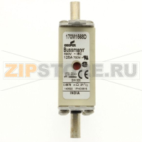 Предохранитель, 125 A, AC 690 В, 200 кА, DIN 000, aR, DIN, IEC Eaton FUSE 125A 690V aR DIN 000 HSDN