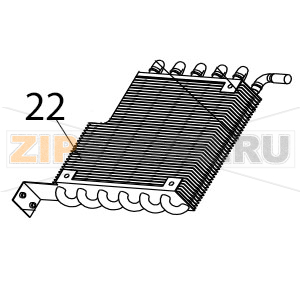 Evaporator Hurakan HKN-IMF15M Evaporator Hurakan HKN-IMF15MЗапчасть на деталировке под номером: 22