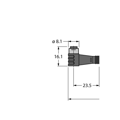 Кабель PVC Turck PKW3S-0.3-PSG3S/TEL 
