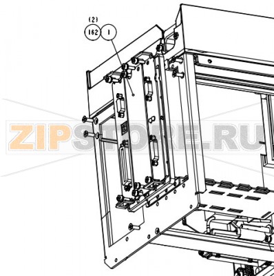 Крышка платы расширения Datamax A-6310 RH  Крышка платы расширения Datamax A-6310 RHЗапчасть на сборочном чертеже под номером: 1Название запчасти Datamax на английском языке: PLATE COVER EXPANSION