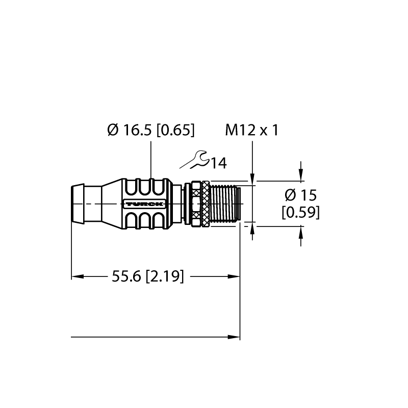 Кабель PUR Turck RKE4.4T-5-RSE4.4T/TXP 
