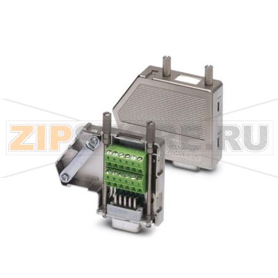 Разъем D-SUB Phoenix Contact SUBCON-PLUS M2 9-полюсный, штыревой, с двумя кабельными вводами, расположенными под углом 35°, шинная система: CAN, SOCОNET K1, K2 (Moeller), S-BUS (Saia), J-BUS (Merlin Gerin), расположение выводов: 2, 3, 4, 5, 7, 9 на каждые две винтовые клеммы.Минимальный заказ: 1 шт.Упаковка: 1 шт.
