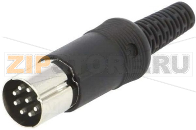 Разъем DIN 4 A, 8 контактов Hirschmann MAS 80 SN BLACK 
