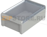 Корпус, 271x170x90 мм, поликарбонат UL 94 V0, прозрачная крышка Bopla B 261709 PC-V0-G 7035