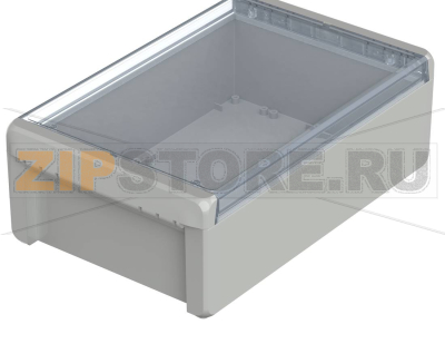 Корпус, 271x170x90 мм, поликарбонат UL 94 V0, прозрачная крышка Bopla B 261709 PC-V0-G 7035 