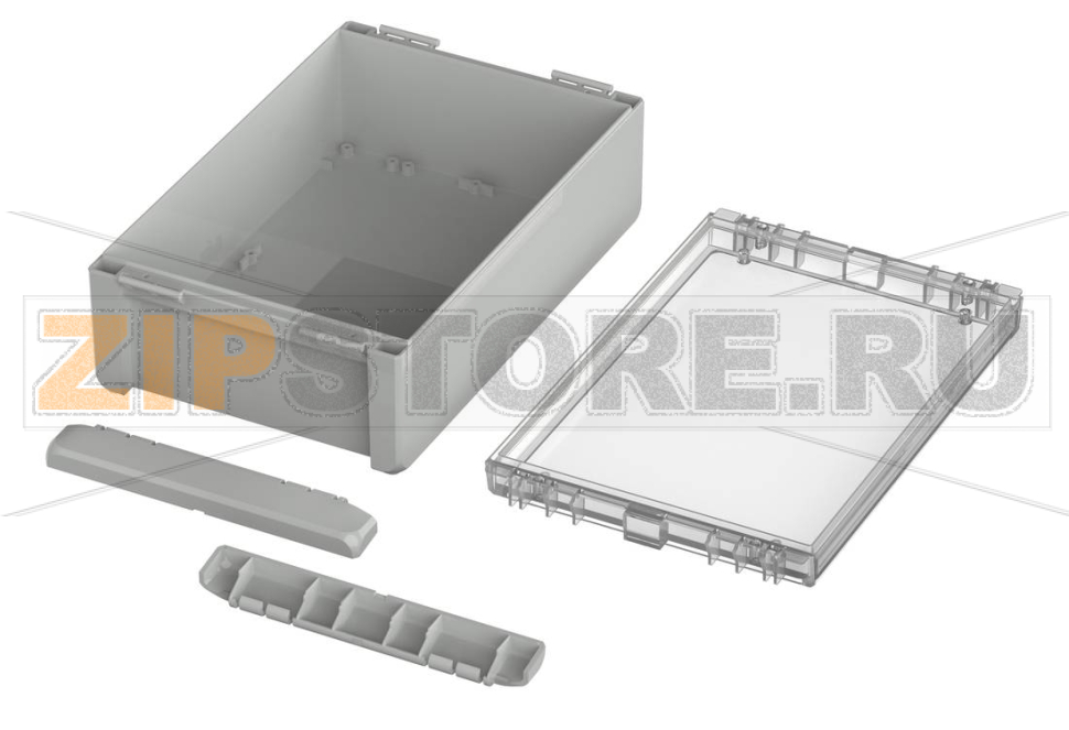 Корпус, 271x170x90 мм, поликарбонат UL 94 V0, прозрачная крышка Bopla B 261709 PC-V0-G 7035 