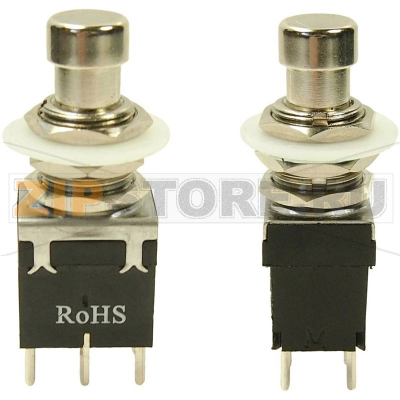 Кнопка 250 В/AC, 1 A, 2 x (вкл/вкл), без фиксации, 1 шт Cliff FC7106 