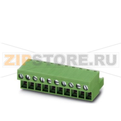 Вилочная часть Phoenix Contact FRONT-MSTB 2,5/24-ST-5,08 Номинальный ток: 12 А, Расчетное напряжение (III/2): 320 В, Полюсов: 24, Размер шага: 5,08 мм, Технология подключения: Винтовые зажимы, Цвет: зеленый, Поверхность контакта: олово.Минимальный заказ: 50 шт.Упаковка: 50 шт.