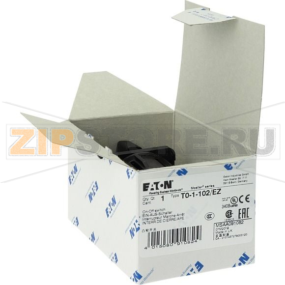 Переключатель вкл/выкл, T0, 20 A, 1 модуль, 2-полюсн Eaton T0-1-102/EZ 
