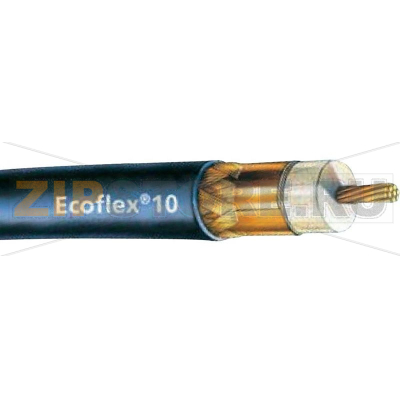 Кабель коаксиальный 50 Ω, 90 дБ, черный SSB Ecoflex 10 