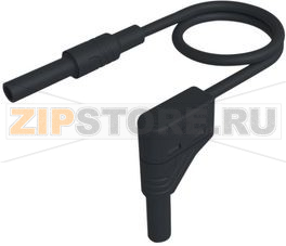 Провод тестовый 1 м, черный Hirschmann MAL S WG-B 100/2,5 BLACK 