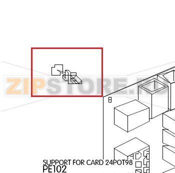 Support for card 24POT98 Unox XVC 304 Support for card 24POT98 Unox XVC 304Запчасть на деталировке под номером: 42Название запчасти на английском языке: Support for card 24POT98 Unox XVC 304