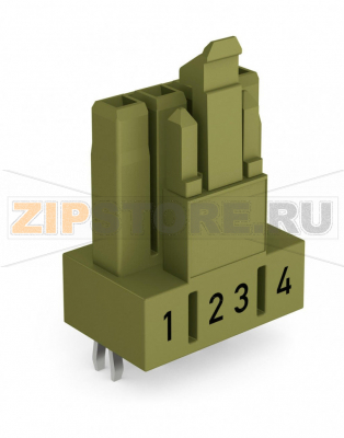 Розетка для печатных плат; прямые; 4-пол.; Код. B; светло-зеленые Wago 890-864 Protected against mismating and maintenance-freePush-in CAGE CLAMP® spring pressure connection technology allows solid conductors to be simply pushed into a unit.Low profile with 4.4 mm pole spacingComponents can be clearly printed on and color-coded to meet custom requirements....