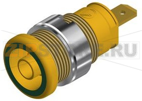 Гнездо 25 А, 1 кВ, зеленое, желтое Hirschmann SEB 2610 F4.8 YELLOW/GREEN 
