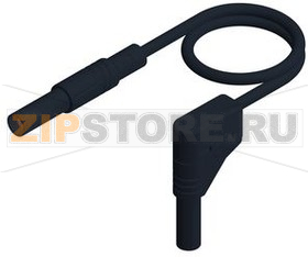 Провод тестовый 2 м, черный Hirschmann MLS WG 200/2.5 BLACK 