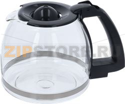 COUVERCLE NOIR CARAFE VERRE 