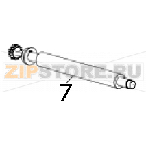 Вал прижима бумаги для принтеров этикеток TSC серии MX641P Paper feed platen roller assy TSC MX641PЗапчасть на деталировке под номером: 7