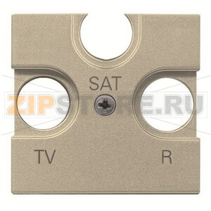 Накладка для TV/R/SAT розетки, двухмодульная, шампань ABB 894.00 