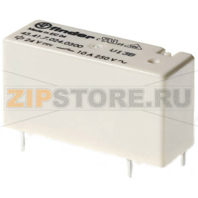 Реле электромагнитное, 6 V (DC), 10 А Finder 43.41.7.006.2001 
