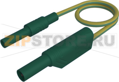 Провод тестовый 0.25 м, 32 А, зеленый, желтый Hirschmann 934040188 