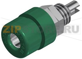 Разъем 4 мм, 32 A, 30 В, зеленый Hirschmann BIL 30 GRUN / GREEN 