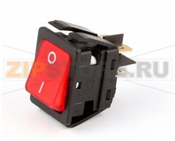 SW DPST 20A/125V RED LGHT 