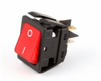 SW DPST 20A/125V RED LGHT