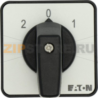 Переключатель, контакты: 2, 20 A, панель: 2-0-1, 45°, с фиксацией Eaton T0-1-15421/E