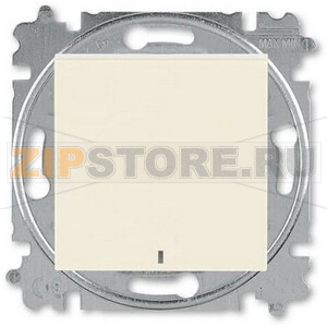 Переключатель одноклавишный с ориентировочной подсветкой, слоновая кость ABB 2CHH590646A6017 