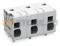 Клемма на печатную плату; 4 mm; Шаг контактов 11,5 мм; 6-пол.; Push-in CAGE CLAMP®; 4,00 mm; серые Wago 2624-1506