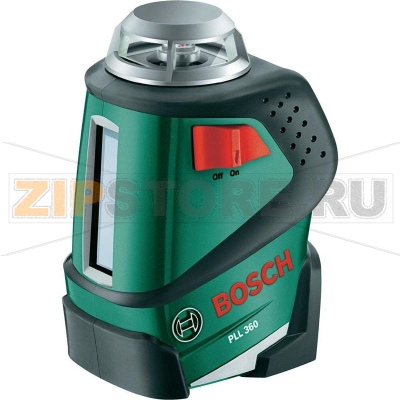 Построитель плоскостей, точность в диапазоне 20 м: ± 0.4 мм/м Bosch PLL 360 