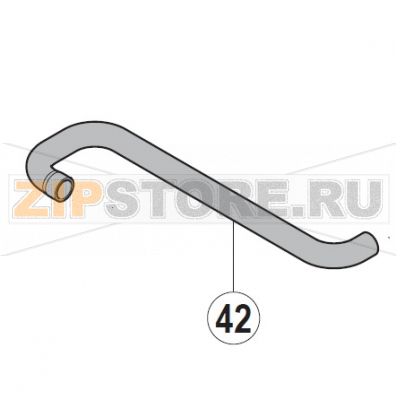 Hose Hobart UXT-10A                                    Hose Hobart UXT-10AЗапчасть на сборочном чертеже под номером: 42Название запчасти на немецком языке языке: Hose Hobart UXT-10A